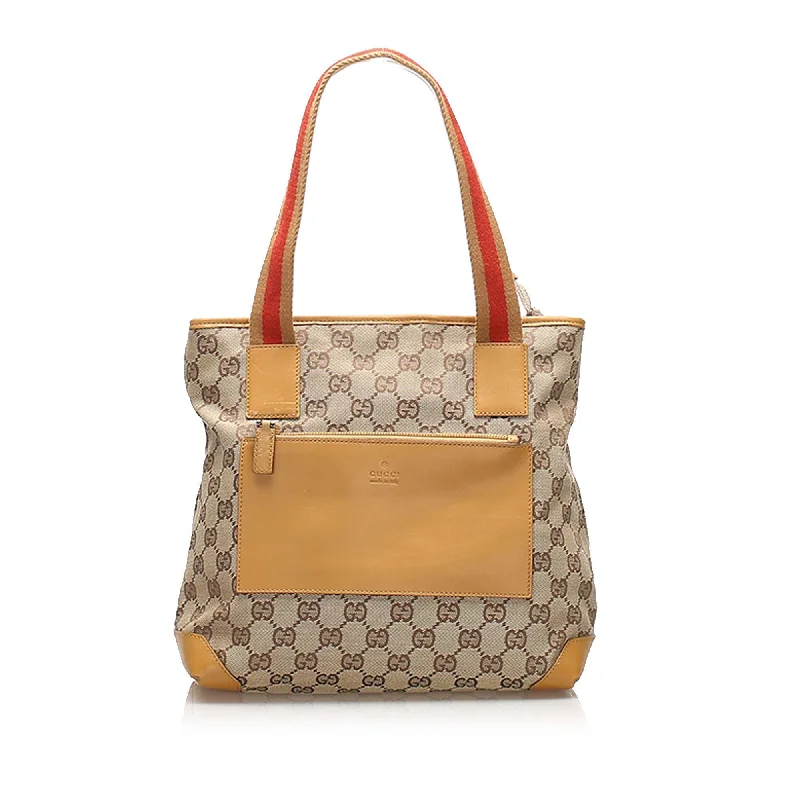 Eco-friendly tote bags for shoppingGucci GG Canvas Tote Bag (SHG-11826)