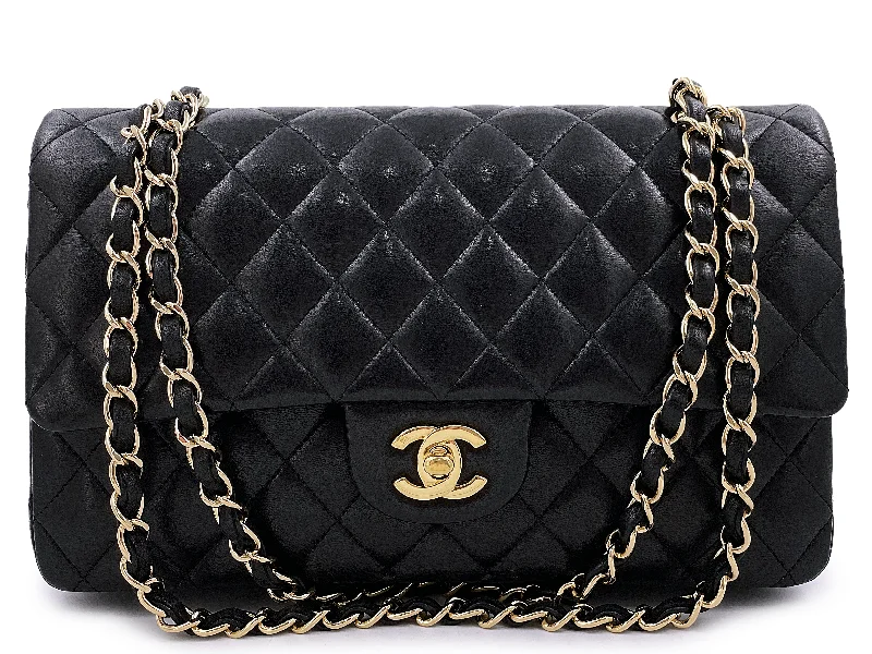 Chanel Colorful Handbag for Spring OutfitsChanel 2008 Vintage Black Medium Classic Double Flap Bag 24k GHW Lambskin 0O3