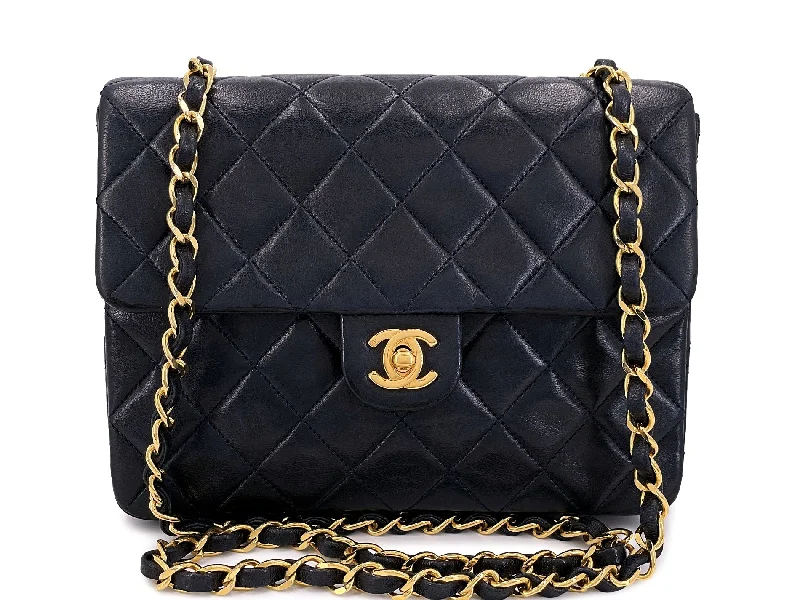 Chanel New Arrival Handbag with Gold HardwareChanel Vintage Black Mini Flap Bag Classic Lambskin 20cm 24k GHW