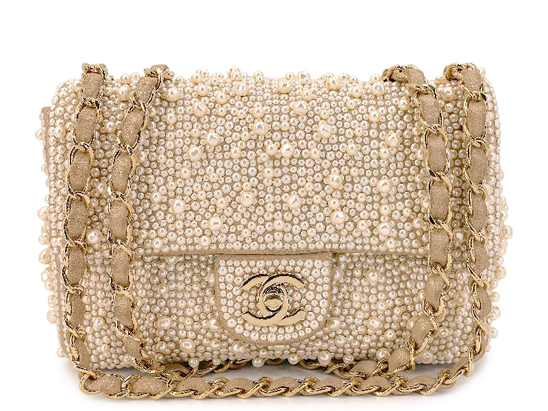 Chanel bags that pair perfectly with any outfitChanel 17A Pearl Mini Flap Bag Paris-Cosmopolite Metiers D'Art FWW