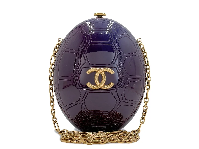 Chanel classicChanel 2016 Tortoise Minaudière Evening Bag Paris Seoul Purple Clutch ETR