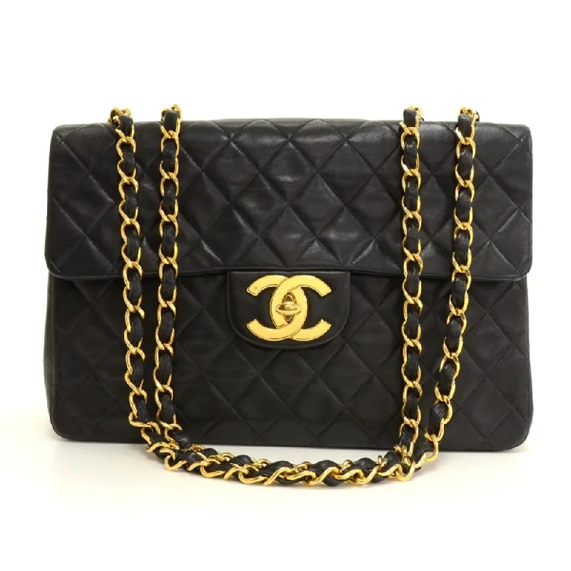 Chanel bags for the minimalist fashionQuilted Lambskin Leather Maxi Bag