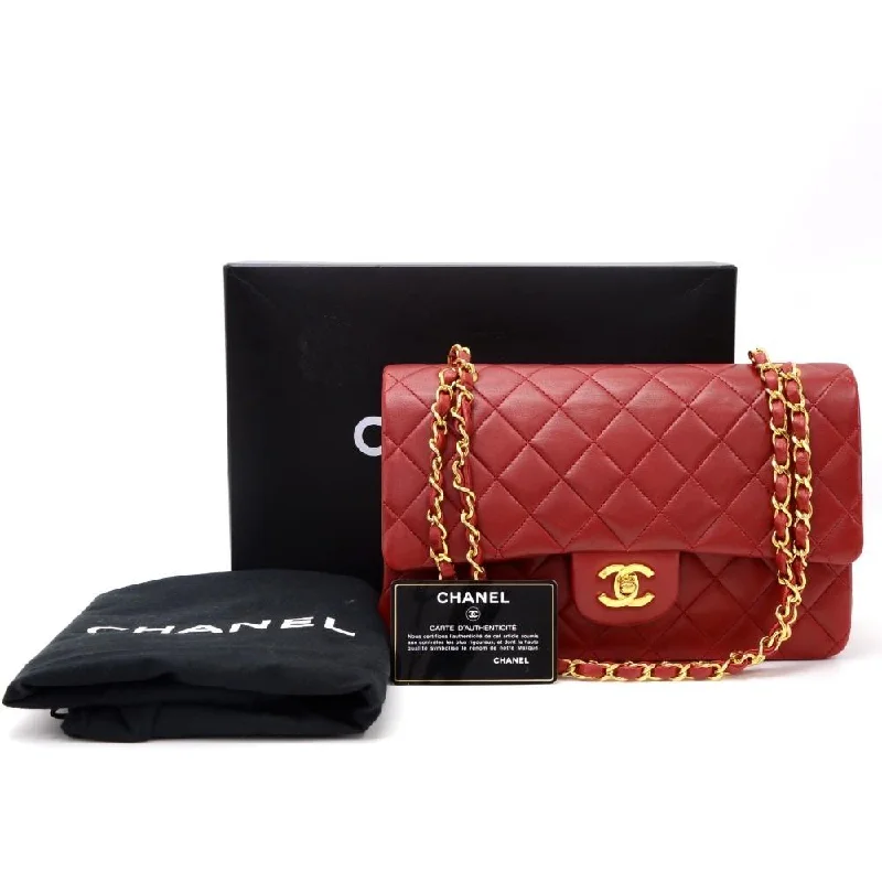 Chanel Designer Handbag with Unique DesignDouble Flap Quilted Lambskin Leather Bag