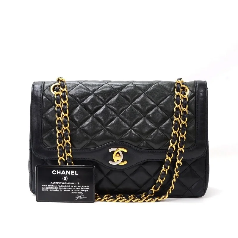 Chanel Vintage Inspired Handbag for Retro LoversDouble Flap Quilted Lambskin Leather Bag