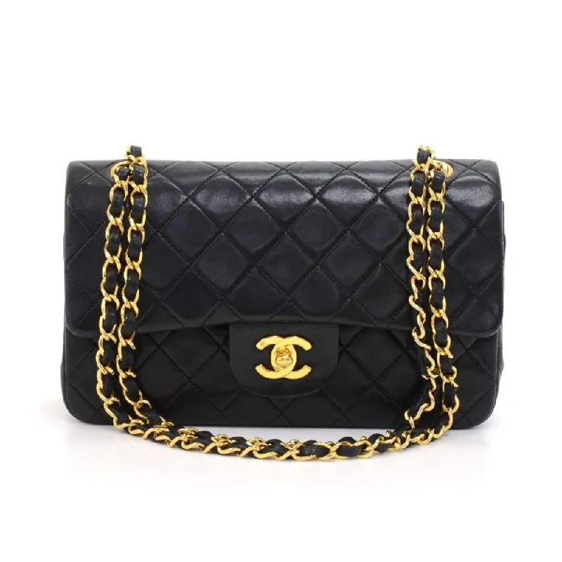 Chanel bags available in bold colors and patternsDouble Flap Quilted Lambskin Leather Bag