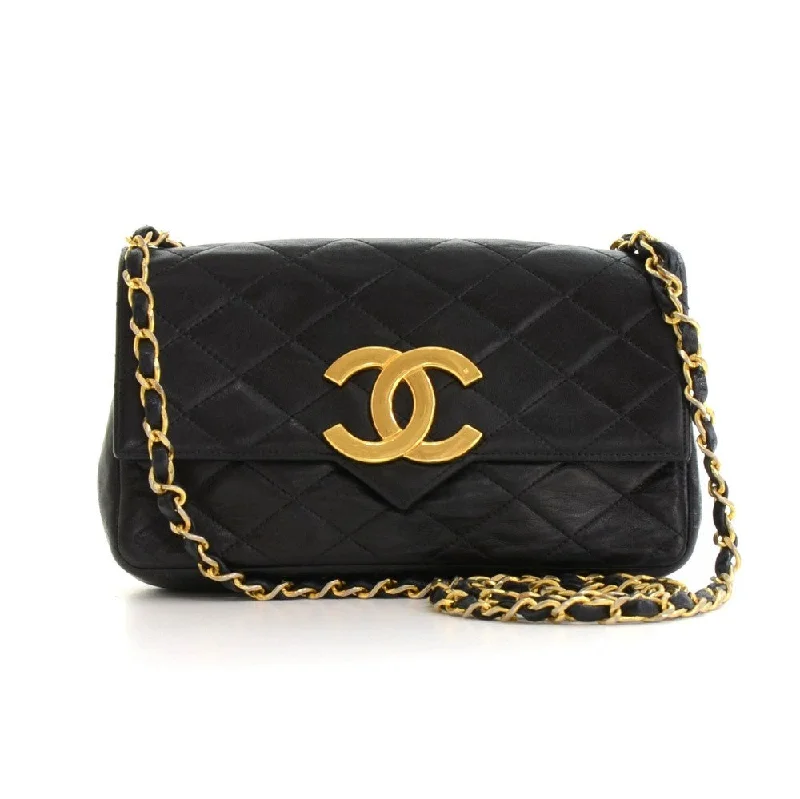 Chanel Vintage Inspired Handbag for Retro LoversSingle Flap Quilted Lambskin Leather Shoulder Bag