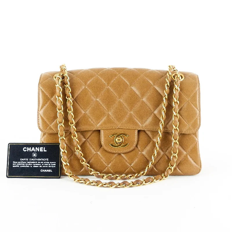 Chanel Quilted Leather Shoulder Bag for FashionistasDouble Sided Flap Lambskin Leather Shoulder Bag