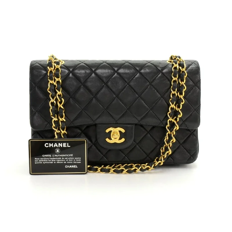 Chanel bags with classic and elegant designsDouble Flap Quilted Lambskin Leather Bag