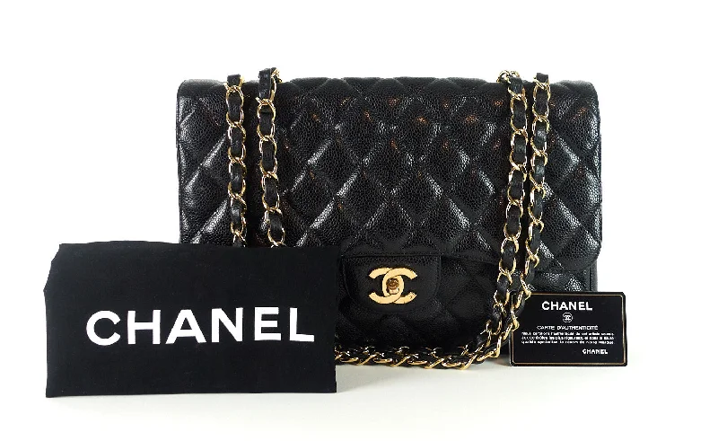 Chanel bags sale 2025Caviar Leather Jumbo Flap Bag