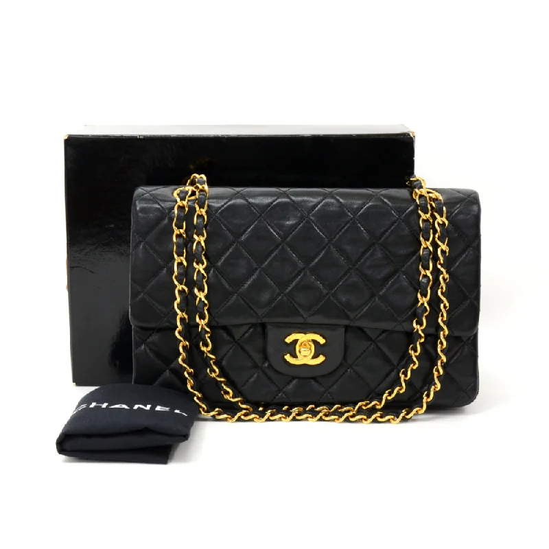 Chanel All - Match Handbag for Versatile StylingDouble Flap Quilted Lambskin Leather Bag