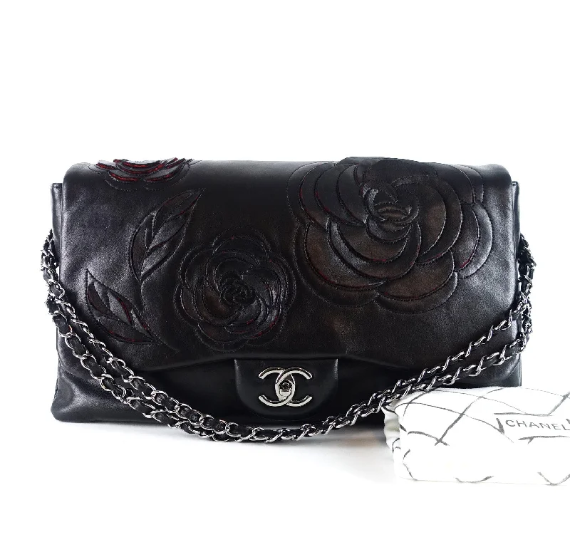 Chanel Vintage Inspired Handbag for Retro LoversCamellia Petals Lambskin Shoulder Bag