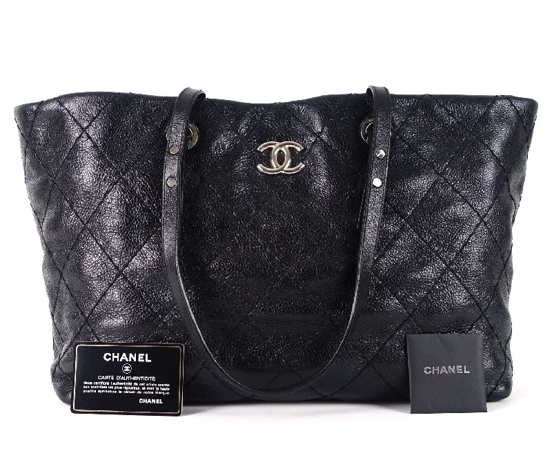 Chanel bags for women with minimalist styleOn The Road Glazed Calfskin Leather Tote Bag