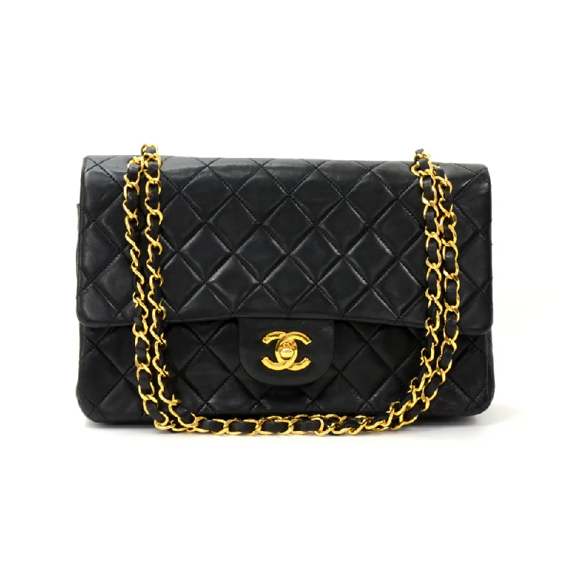 Chanel bags with classic and elegant designsDouble Flap Quilted Lambskin Leather Bag