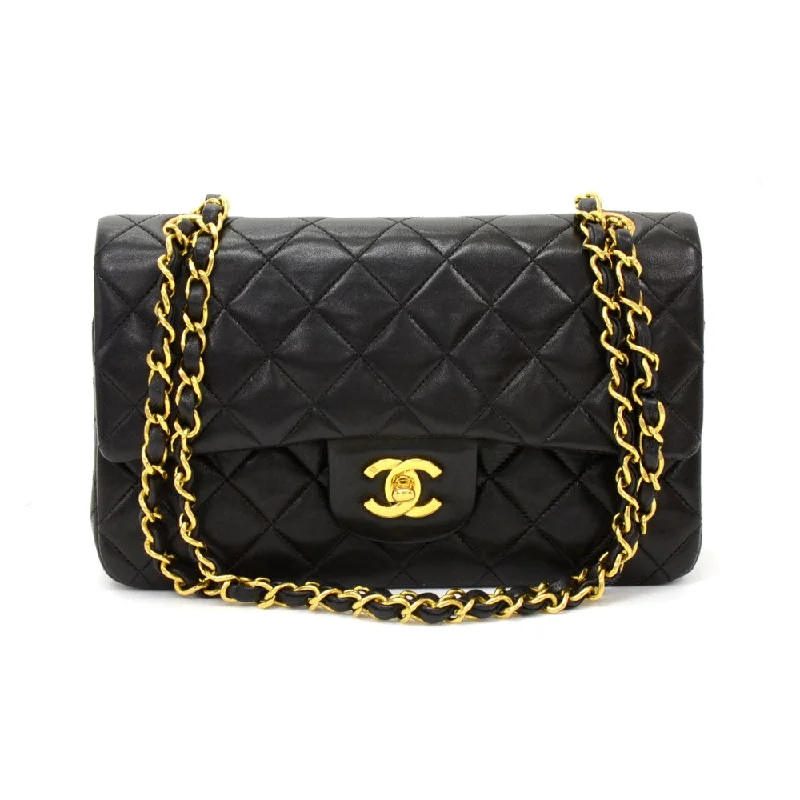 Chanel Luxury Handbag for High - End EventsDouble Flap Quilted Lambskin Leather Bag