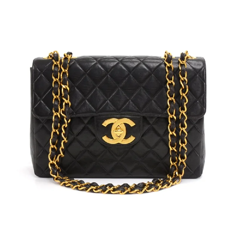 Chanel All - Match Handbag for Versatile StylingLambskin Leather Jumbo Flap Bag