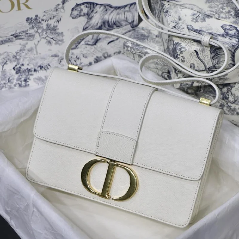 Christian Dior Saddle bags with a patent leather finish for a shiny lookDior 30 MONTAIGNE BAG Latte Box Calfskin