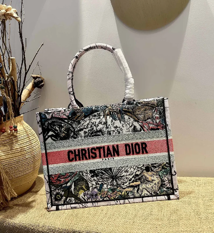 Christian Dior bags with a detachable coin purse insideChristian Dior Small Book Tote Bag