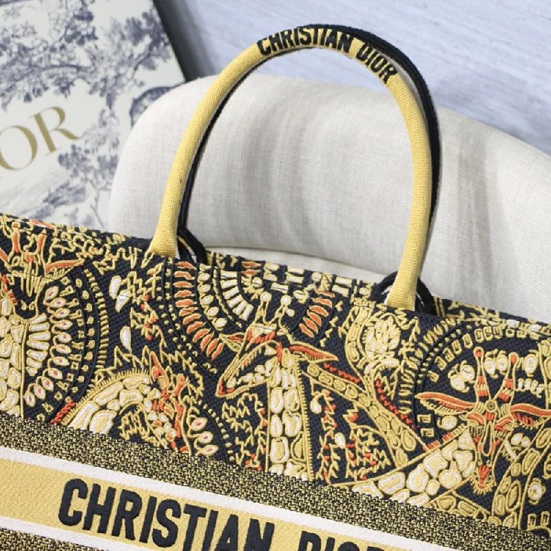 Christian Dior bags with a quilted pattern and gold - toned hardwareDIOR BOOK TOTE