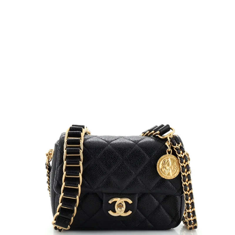 Best-selling designer bags 2025Chain Soul Flap Bag Quilted Caviar Mini