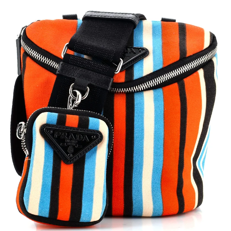 Stylish laptop bags for professionalsZipped Triangle Crossbody Bag Printed Canvas