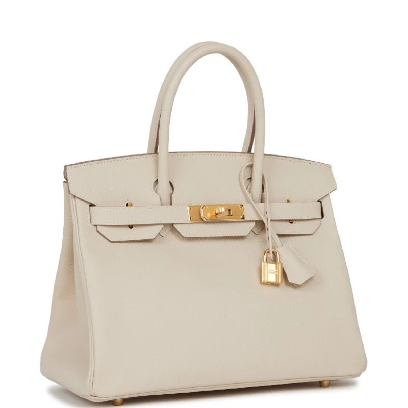 Hermes Birkin 30 Craie Epsom Gold Hardware