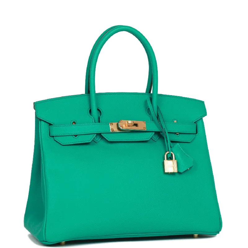 Hermes Birkin 30 Vert Jade Epsom Gold Hardware