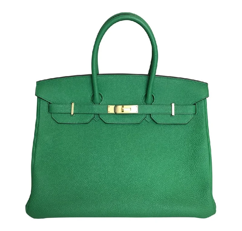 Hermes Birkin 35 Bamboo Green Togo GHW Bag