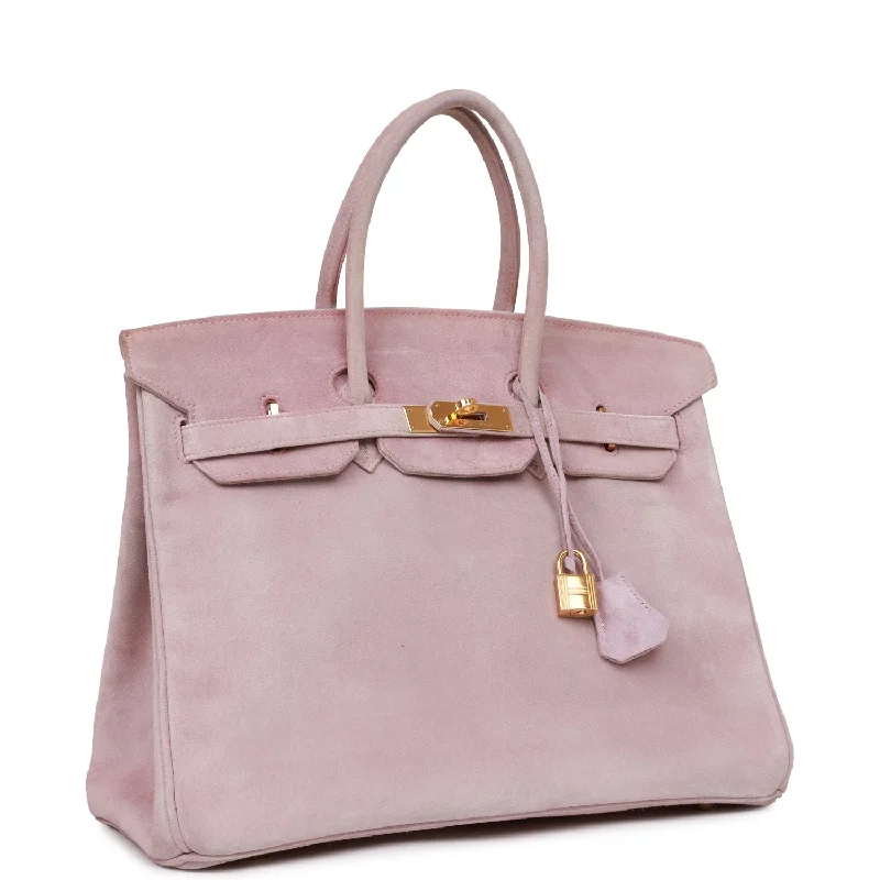 Top Quality Vintage Hermes Birkin 35 Lilac Doblis Gold Hardware